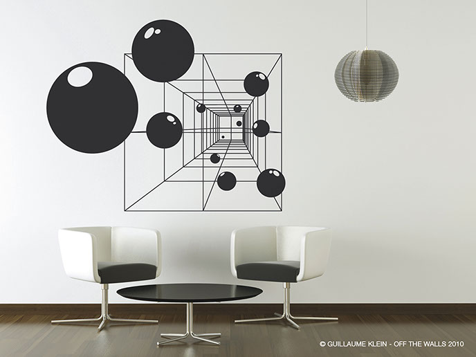 mise en situation modèle sticker off the walls