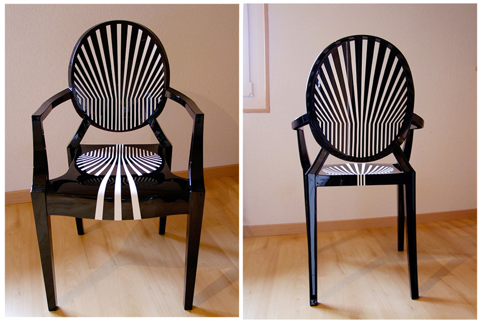 personnalisation chaise ghost starck kartell guillaume klein