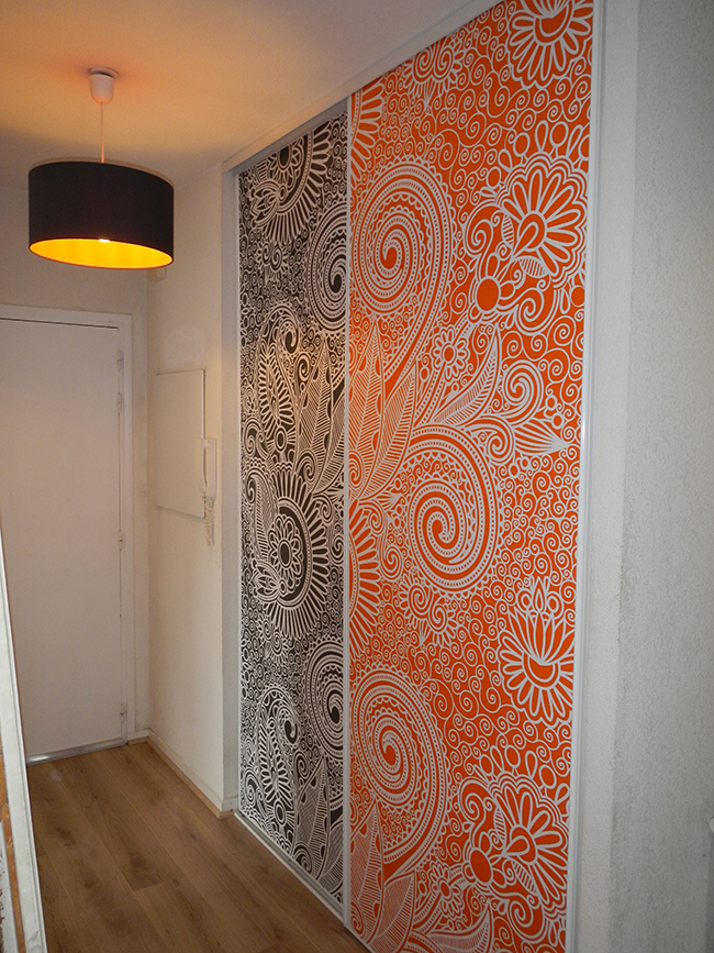 décoration sticker porte de placard guillaume klein