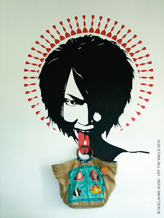 modèle de sticker porte manteaux off the walls guillaume klein